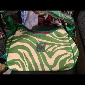 Green zebra print